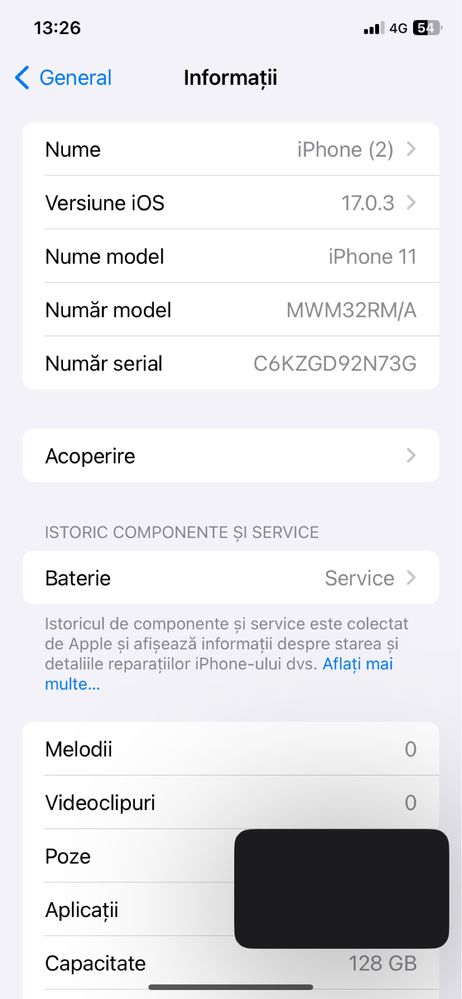 Urgent Iphone 11 128 gb stare impecabila