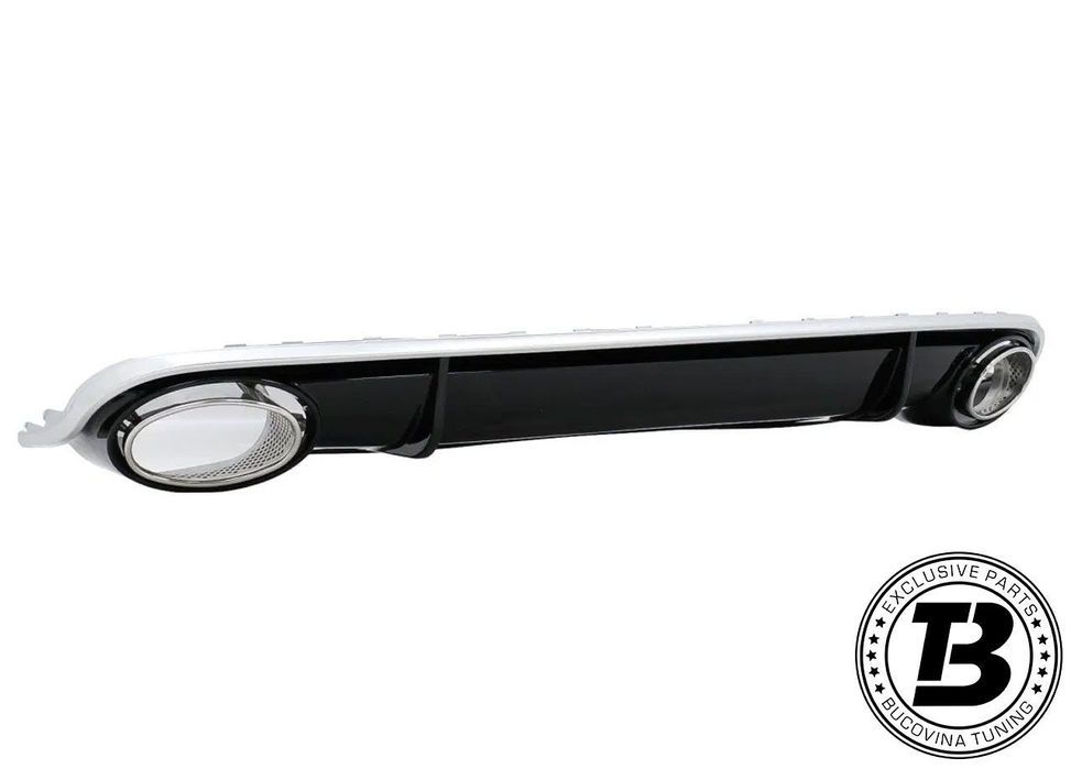 Difuzor Bara Spate cu Ornamente compatibil cu Audi A4 B8 RS Design