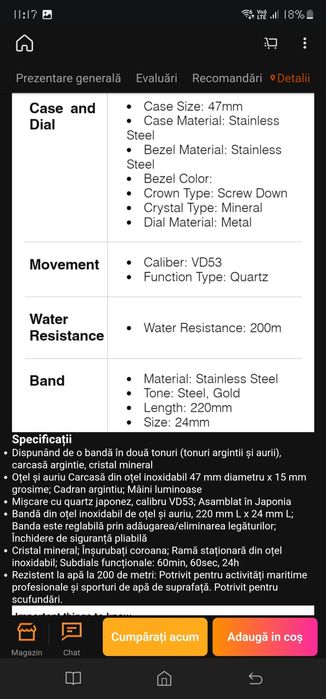 Ceas bărbați techno marine
