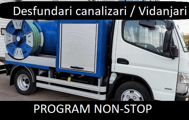 Desfundare Canalizare Presiune Vidanjare Fose Vidanja Vitanjare 24/7