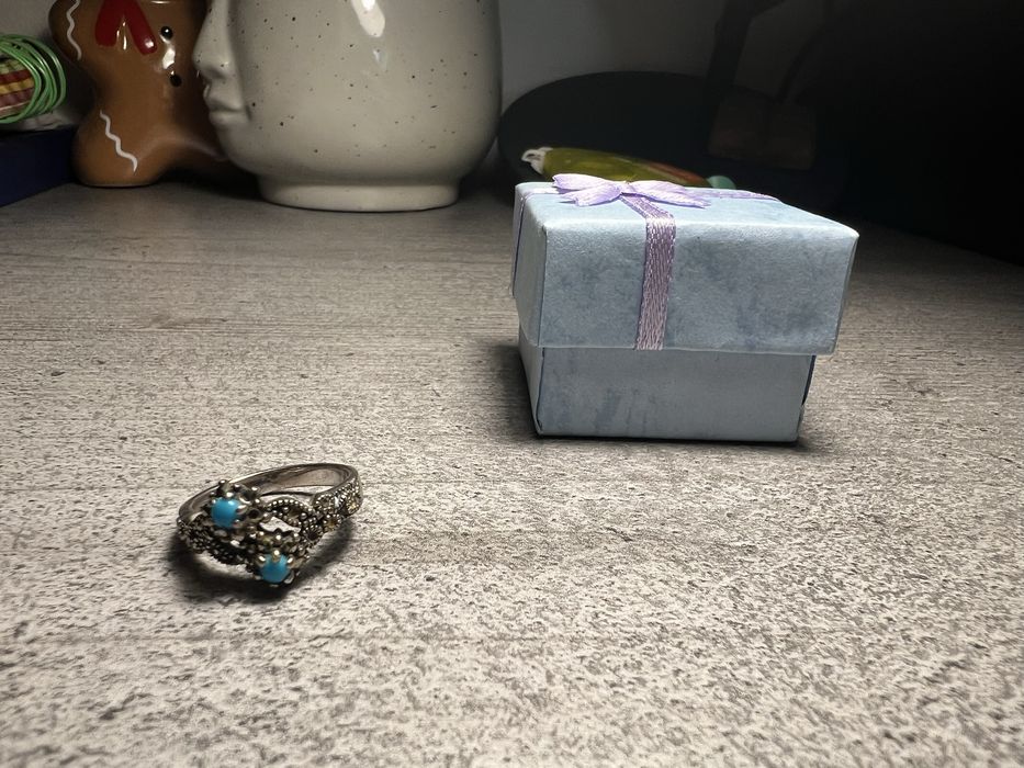 Inel de argint cu marcasite