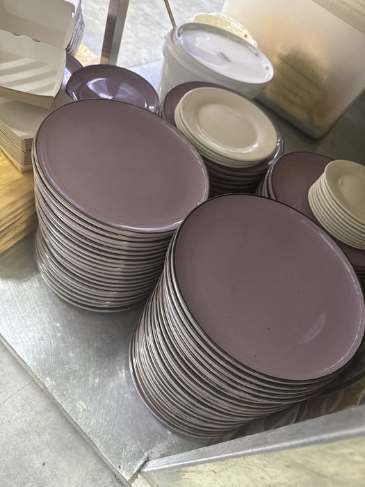 Тарелки 28см фиолетовые