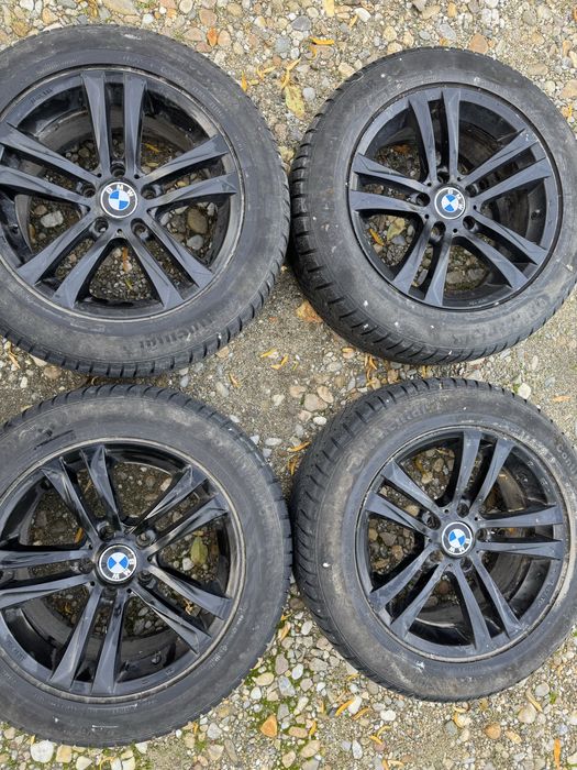 Jante Bmw 5x120 r17 cu cauciucuri de iarna Continental