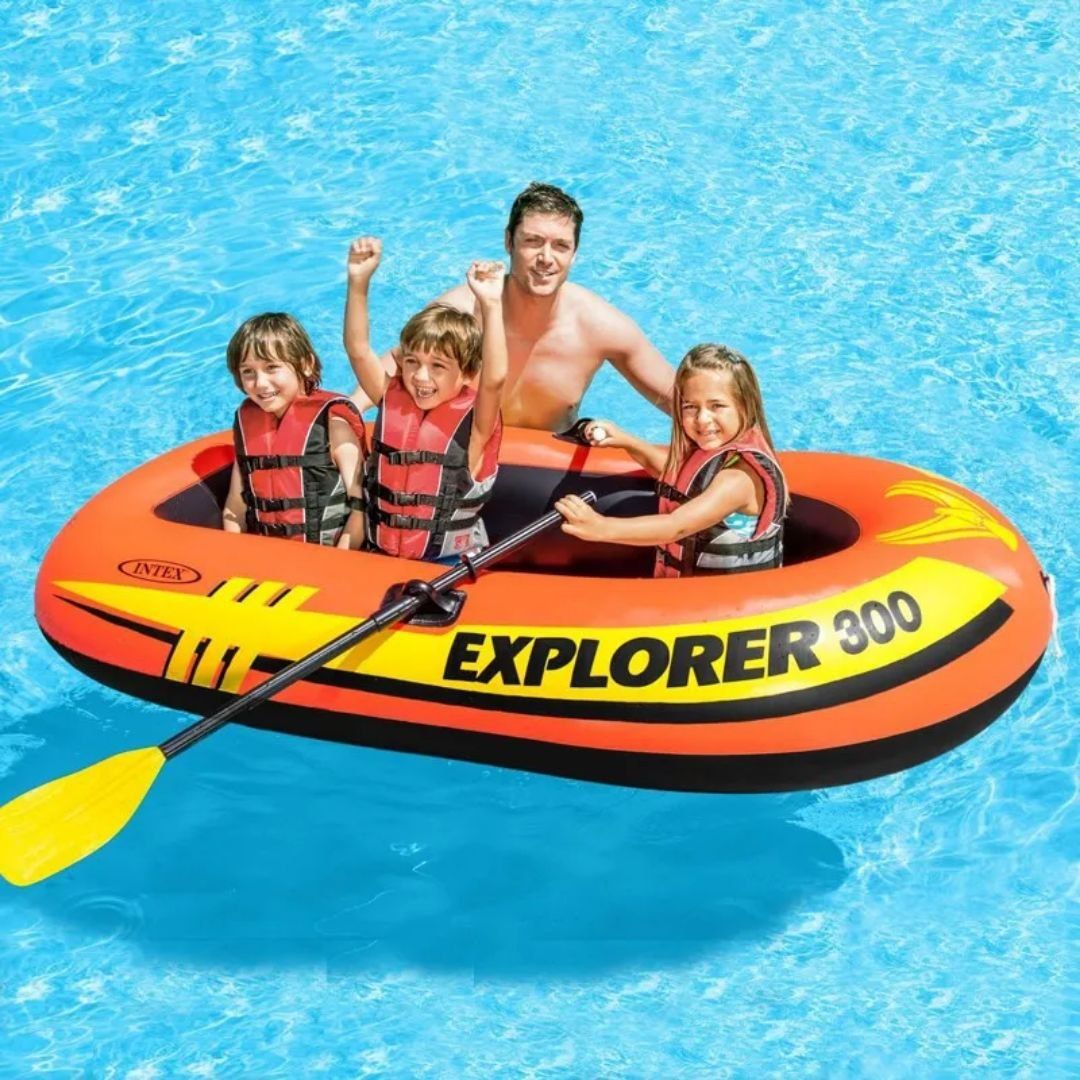 Сдается в аренду Надувная лодка Intex Explorer 300 (с вёслами и насосо
