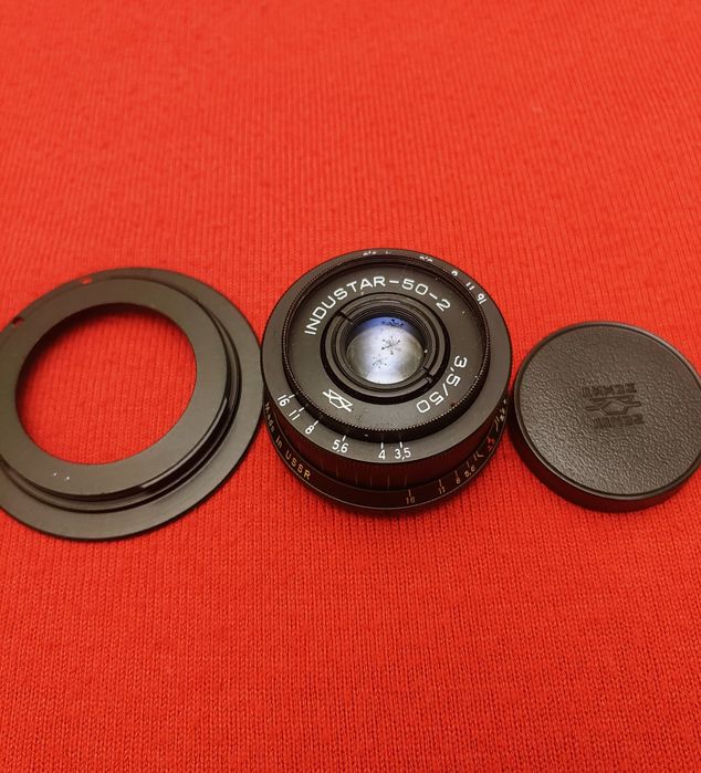 Объектив Индустар 50-2  50/3.5 +  Canon M42  адаптер