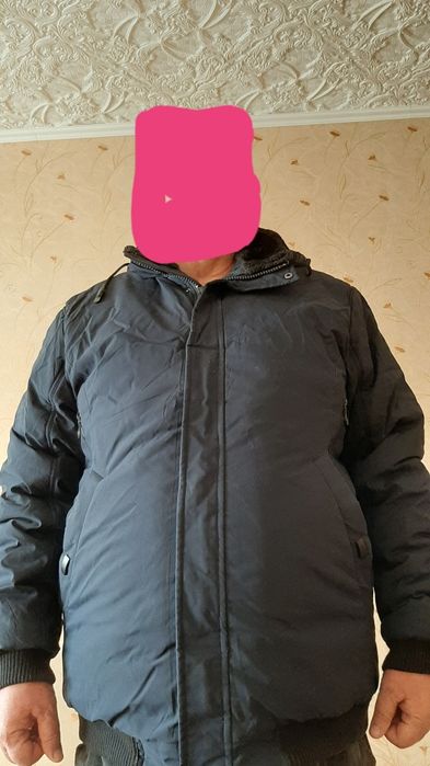 Куртка зимняя внутри мех мягкая по низу резинка с капюшоном