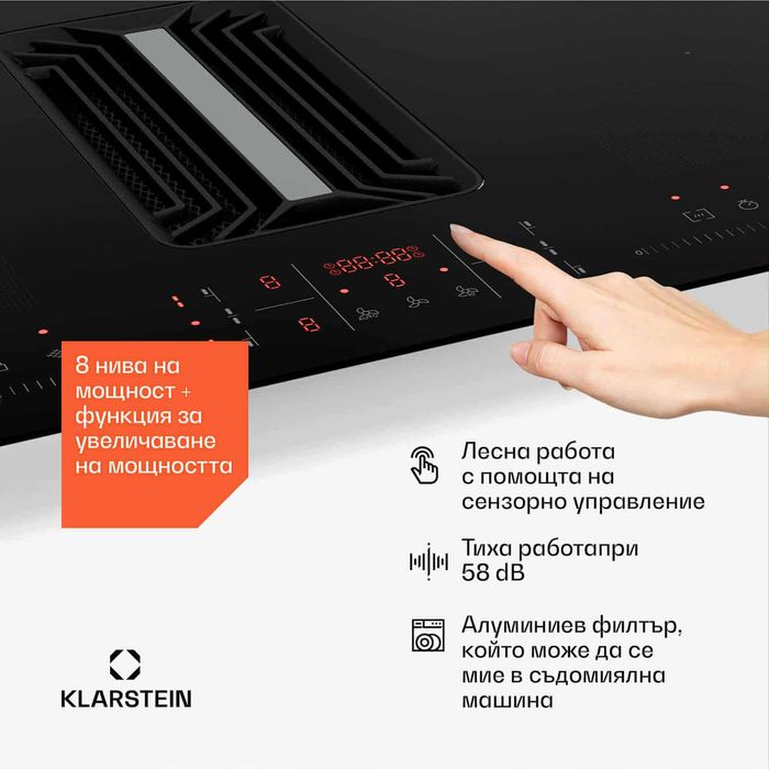 Индукционен котлон с абсорбатор 4+1