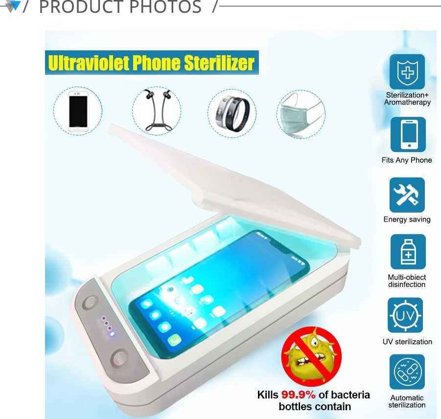 Sterilizator UV pentru dezinfectare telefoane , masti , bani , chei