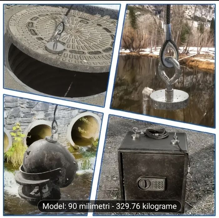 Magnet super puternic pescuit 90mm