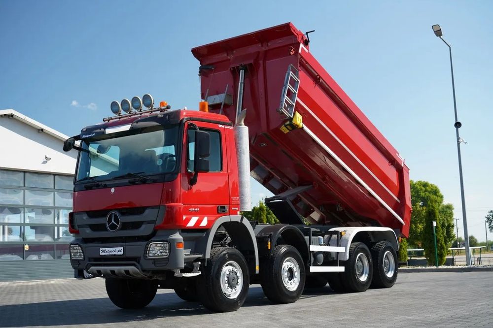 Mercedes-Benz ACTROS 4141 / 8X6 / BASCULATOR SPATE / MEILLER KIPPER 5.3M / MANUAL / CONTRACT POST-SERVICE