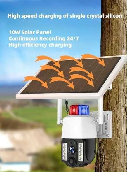 UBOX безжична 4G камера със соларен панел – соларна камера 3mpx