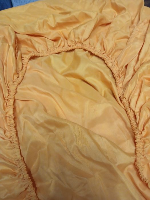 Чаршаф с ластик, оранжев