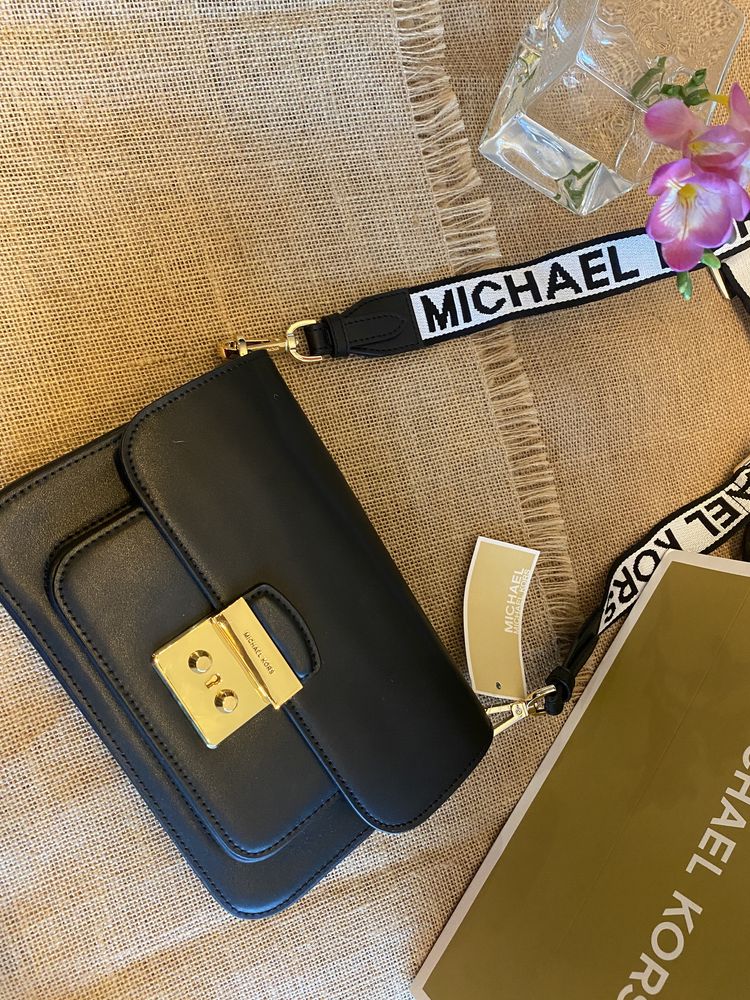Michael Kors Sloan нова чанта естествена кожа