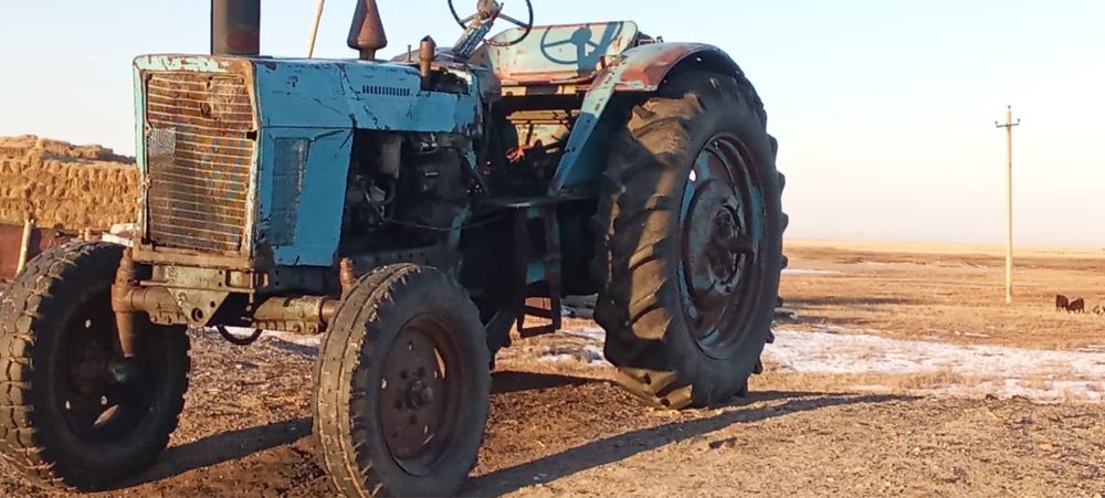 Трактор Т-50 на ходу