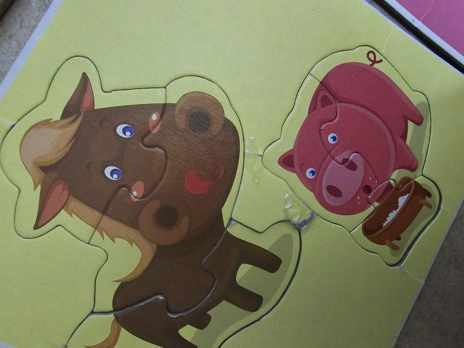 Set lot puzzle bebe 2 ani plus 2+