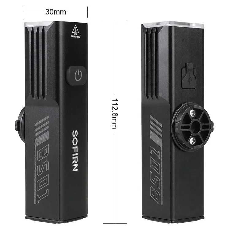 Lanterna LED far bicicleta Sofirn BS01 de 2000 lumeni la 277 metri