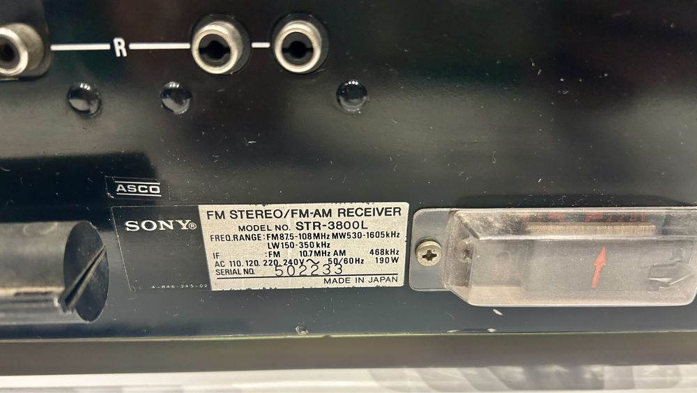 Amplificator Sony str 3800L Are un canal defect