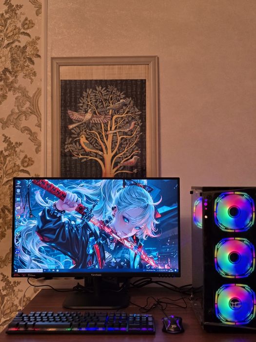 Супер мощный игровой ПК, COREI7, RTX4060TI, игровой монитор 27* 210HZ