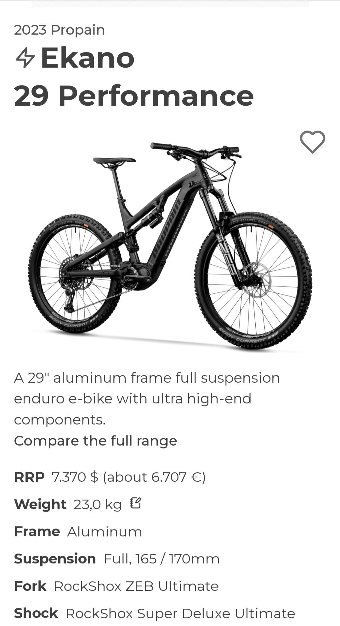 Bicicleta Electrica Propain Ekano Perfornance, Full Suspension, Enduro