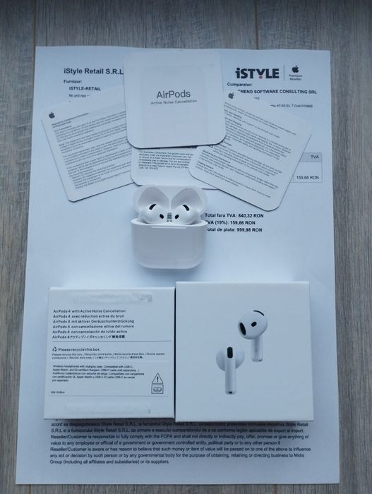 Airpods 4 ANC - Noi - Cadoul Ideal - Urgent