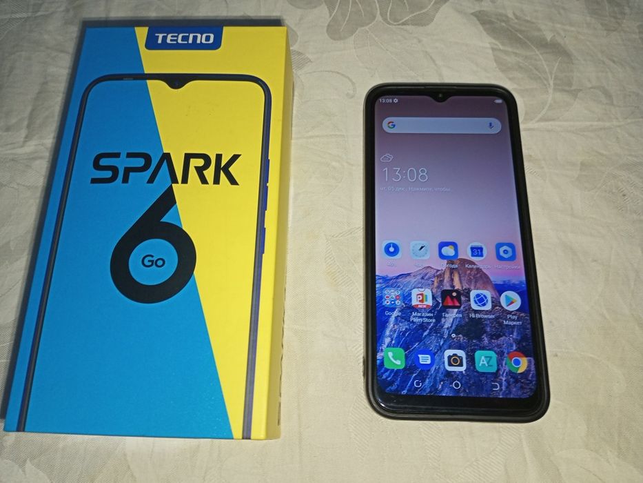 Телефон SPARK 6 GO бренд оригинал.