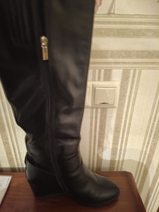 Сапоги зимние..кожаные