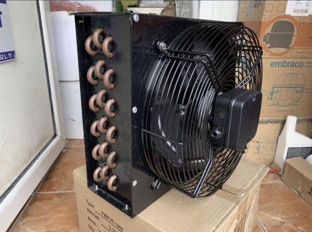 Condensator frigorific diferite dimensiuni puteri ventilator inclus