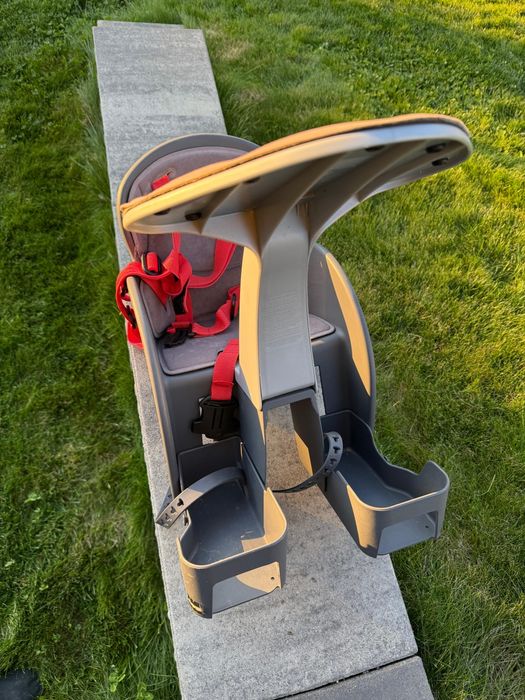 Scaun bicicleta copii, Pozitie montare Centru, 15 Kg, WeeRide, Gri