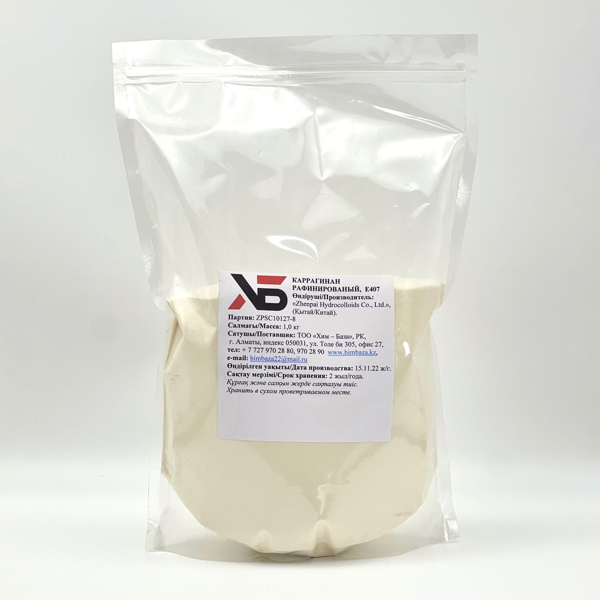 Каррагинан рафинированный (E407), 1 кг — загуститель, стабилизатор
