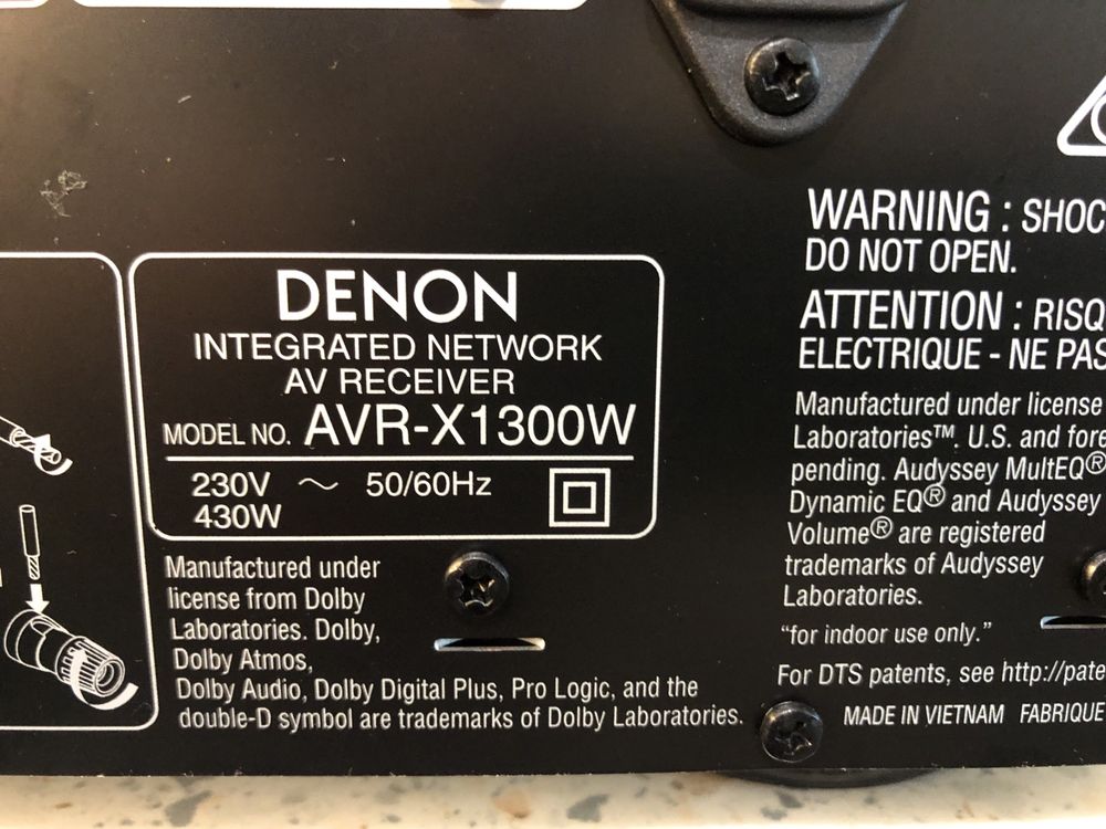 Denon AVR-X1300w resiver