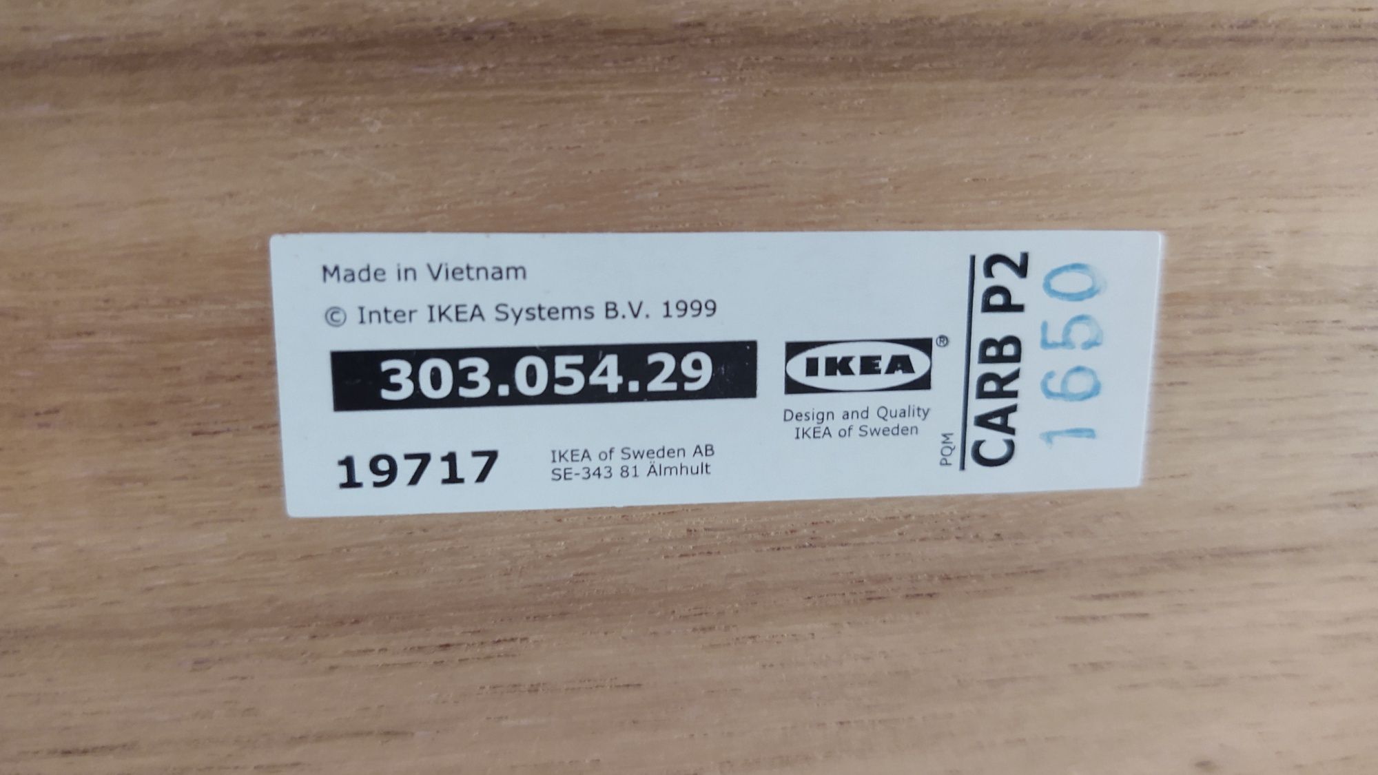 Masă din lemn masiv SKOGSTA IKEA + 3 scaune cadou