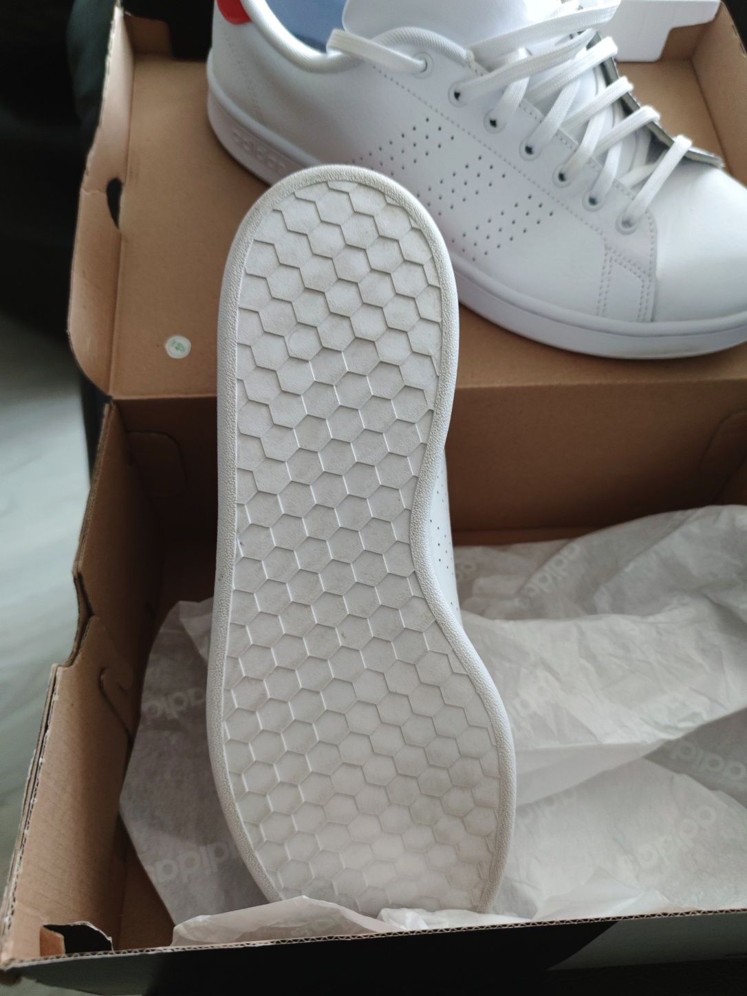 Adidas neo Advantage sneakers white/red F36422