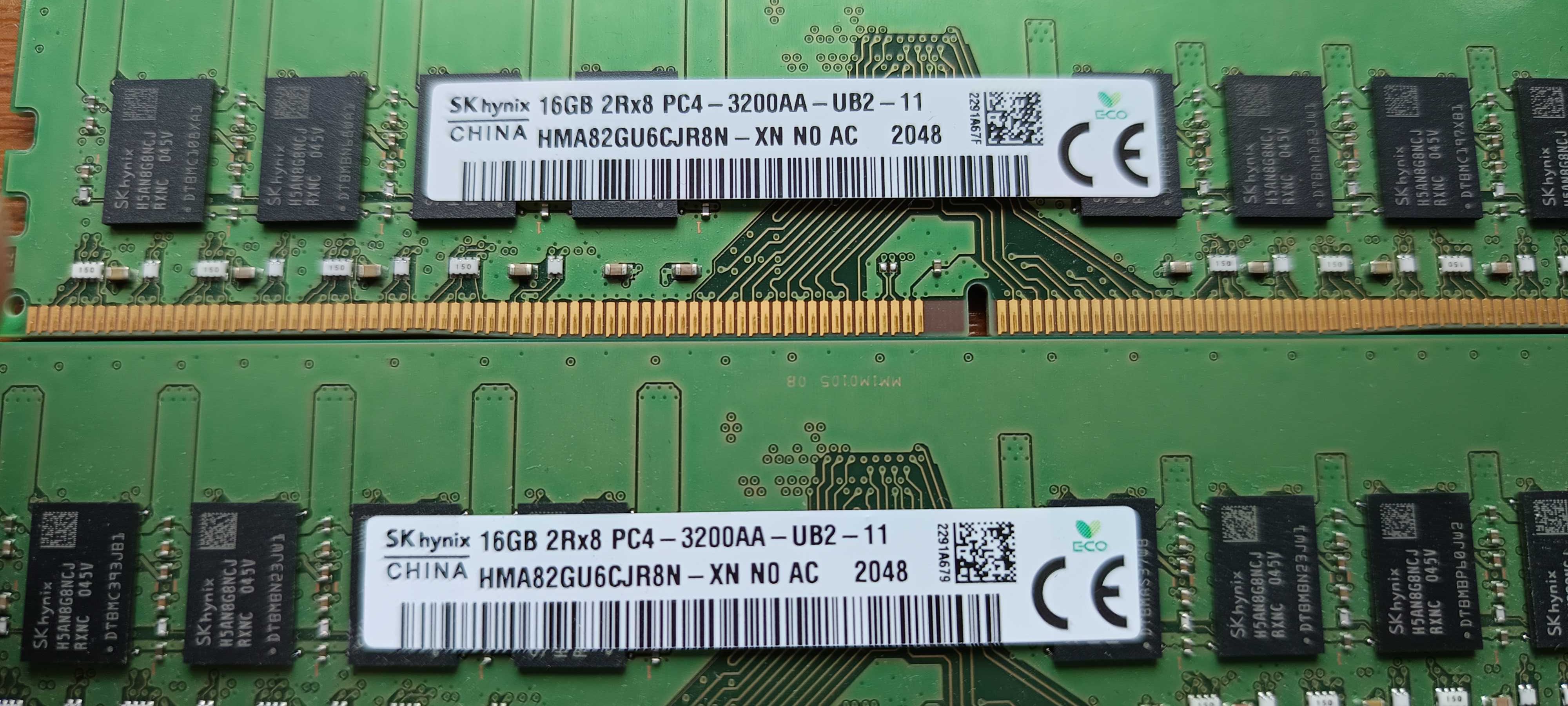 Memorie Desktop calculator 16 32 64 Gb DDR4 2400MHz, 3200 Mhz