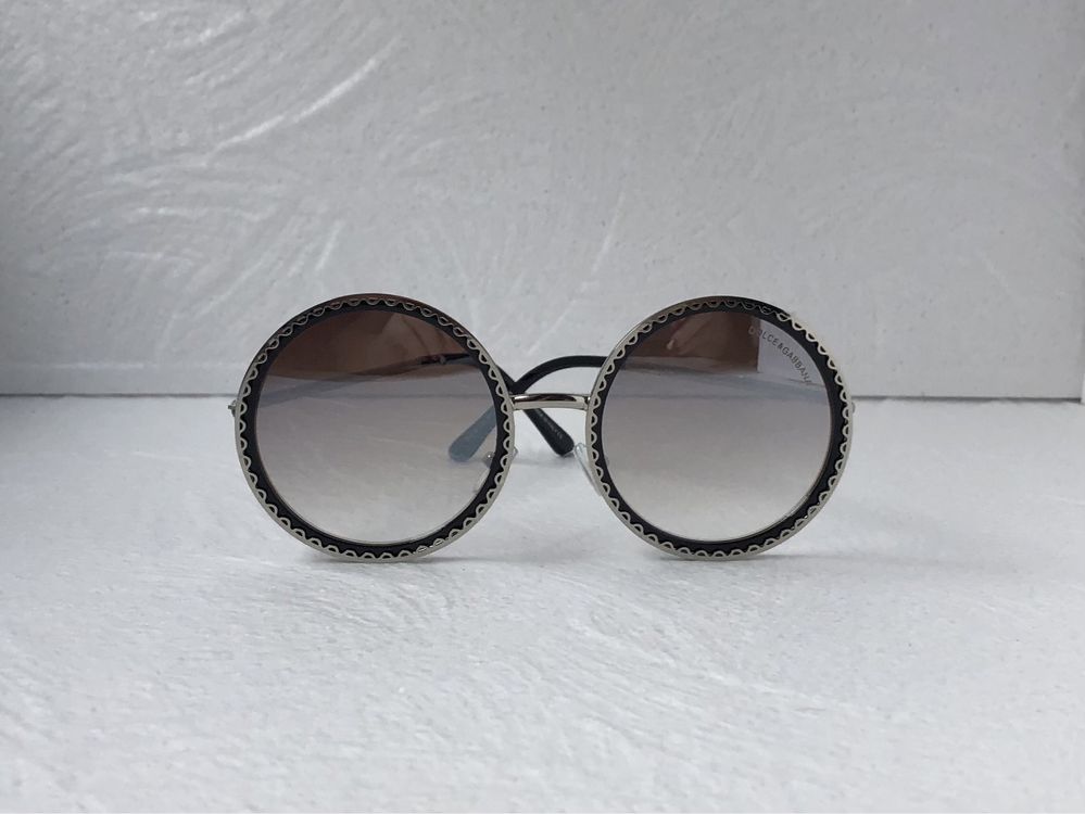 Dolce Дамски слънчеви очила кръгли овални  3 цвята черни кафяви сиви
