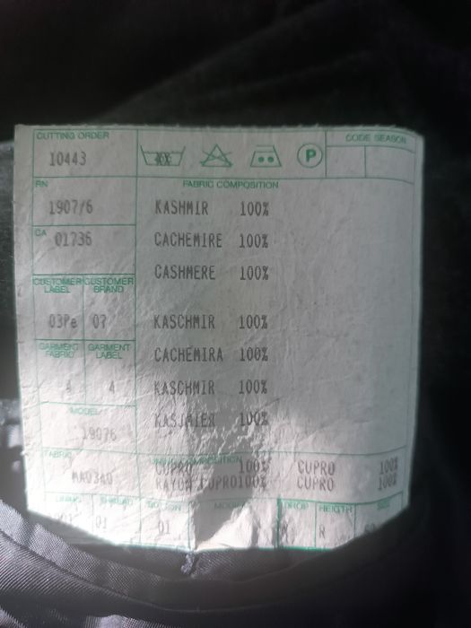 Пальто кашемир 100%. Италия.