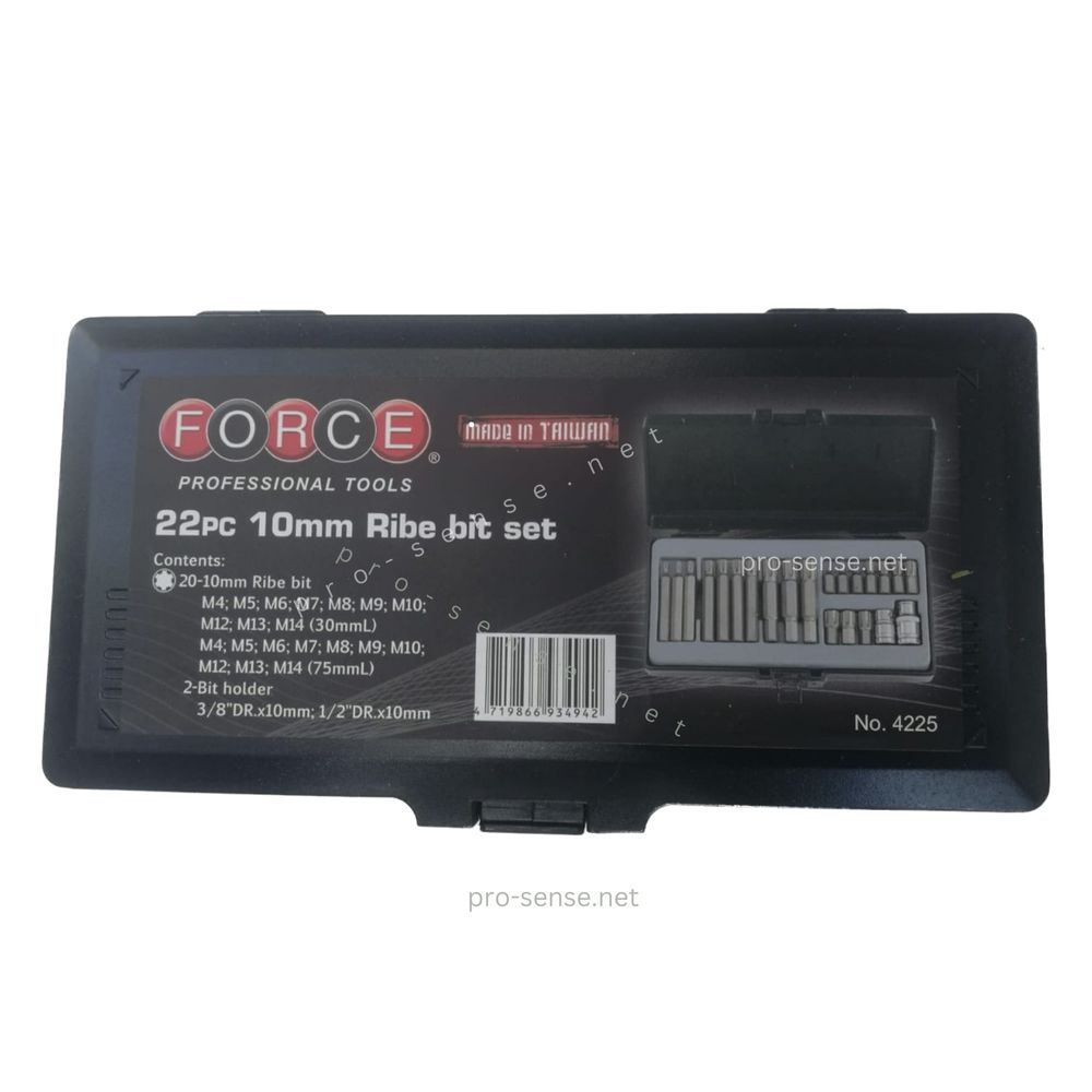 Комплект Накрайници RIBE / РИБЕ за Имбусни Болтове 22 части FORCE 4225