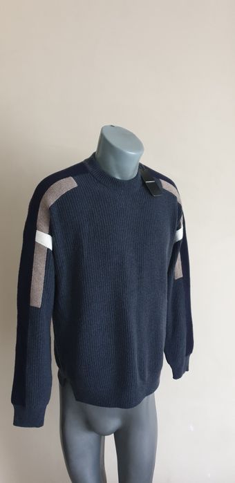 Emporio Armani Oversize Wool/Cashmere  S/M НОВО ОРИГИНАЛ Мъжки Пуловер