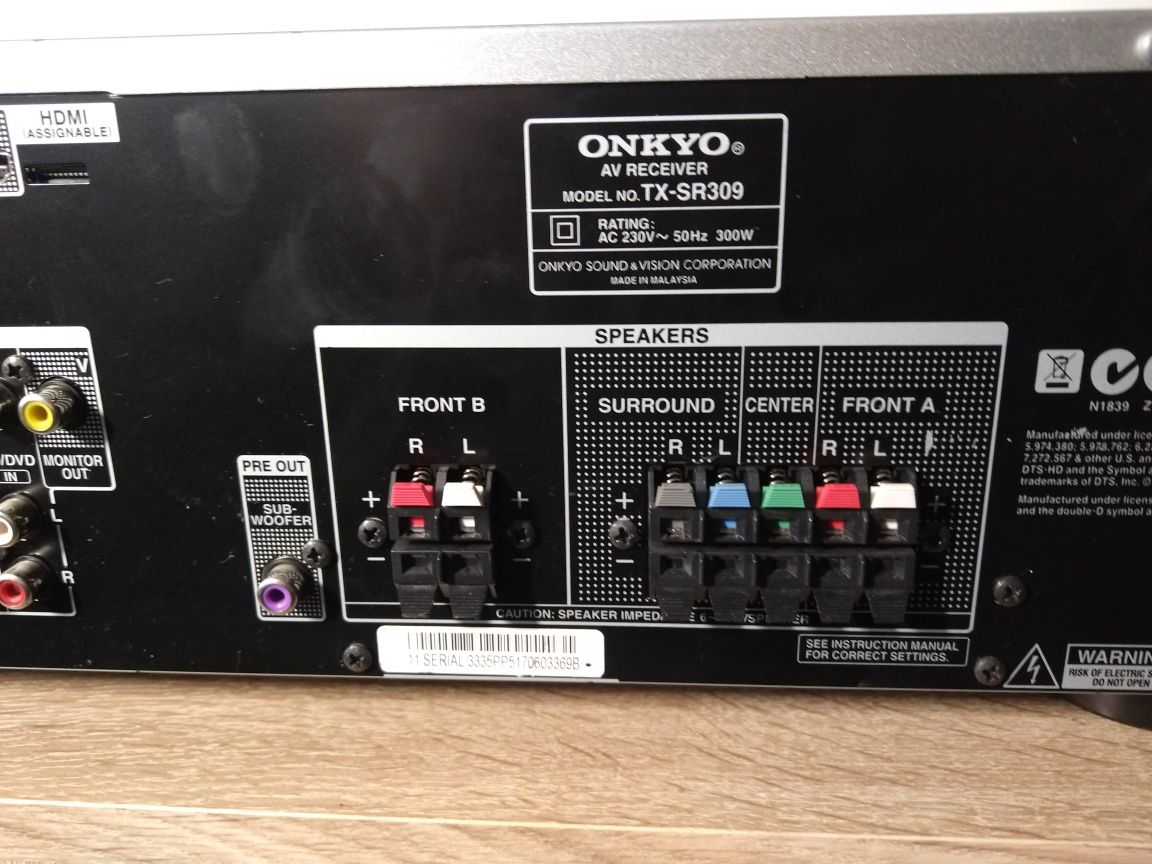 Amplificator Receiver Onkyo TX SR309