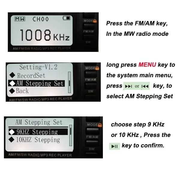 Преносимо радио Retekess V115 AM/FM транзистор с MP3, слот за TF карта