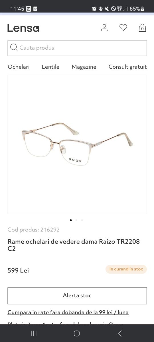 Rame ochelari dama Raizo