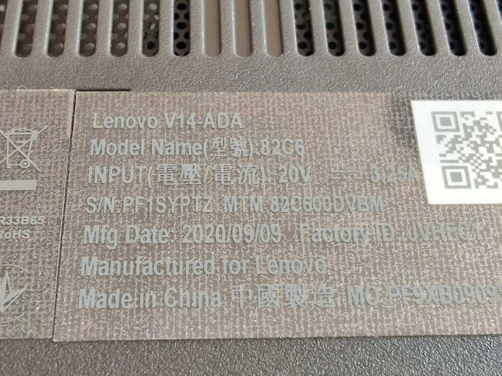 Lenovo V14-ADA, AMD 3020e, RAM 4GB, NVMe 128gb