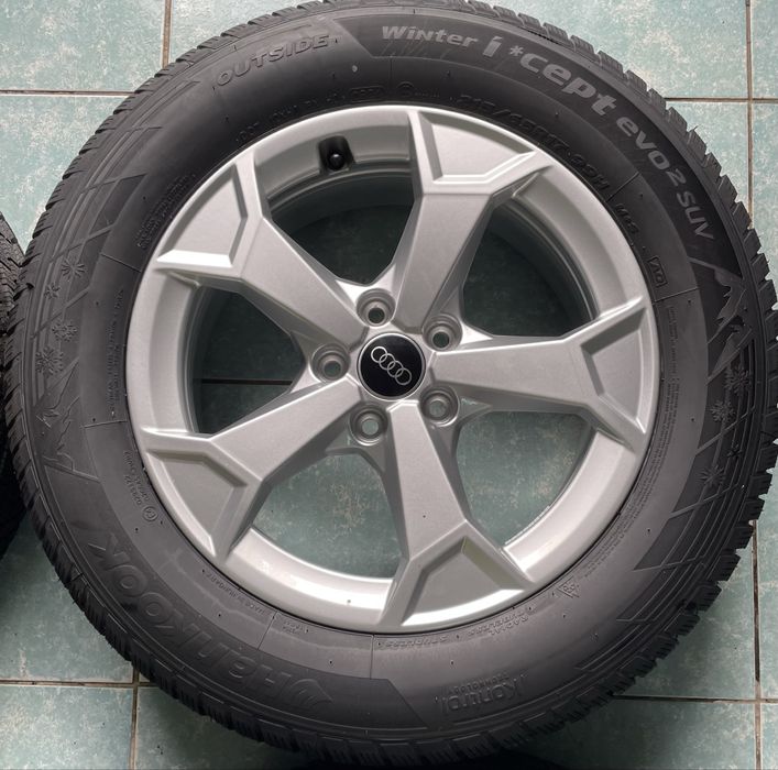 Jante aliaj R17 originale AUDI Q2 Q3 VW Tiguan 215/65/17 Hankook NOI