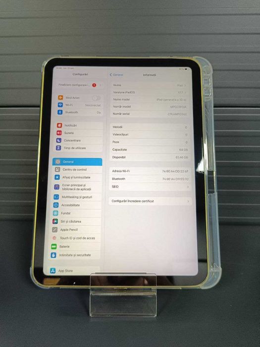 iPad Gen 10 64/4GB Gold /Fin X Amanet&Exchange cod 71976