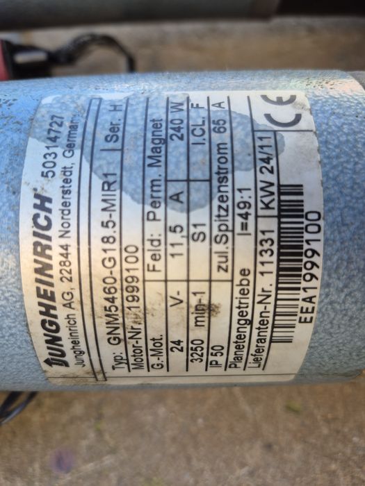 Motor de antrenare Jungheinrich 24v- Generator Generator-dinam-servom