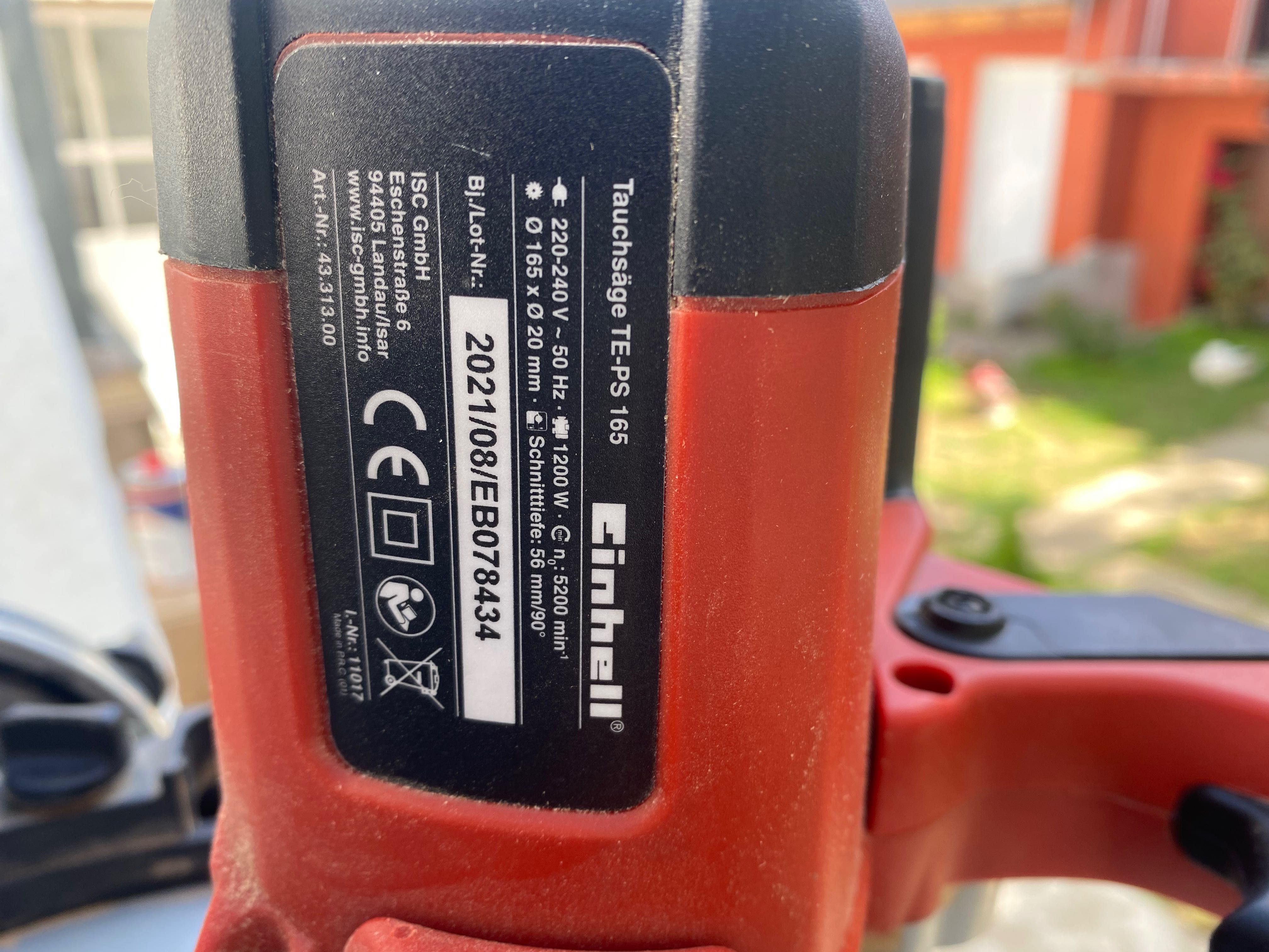 Ръчен потапящ се циркуляр Einhell