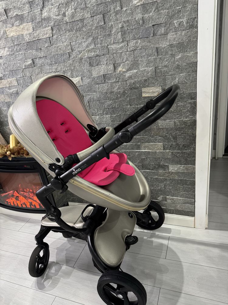 Carucior MimaXari, 3 in 1 + husa de iarna, manusi si husa de ploaie
