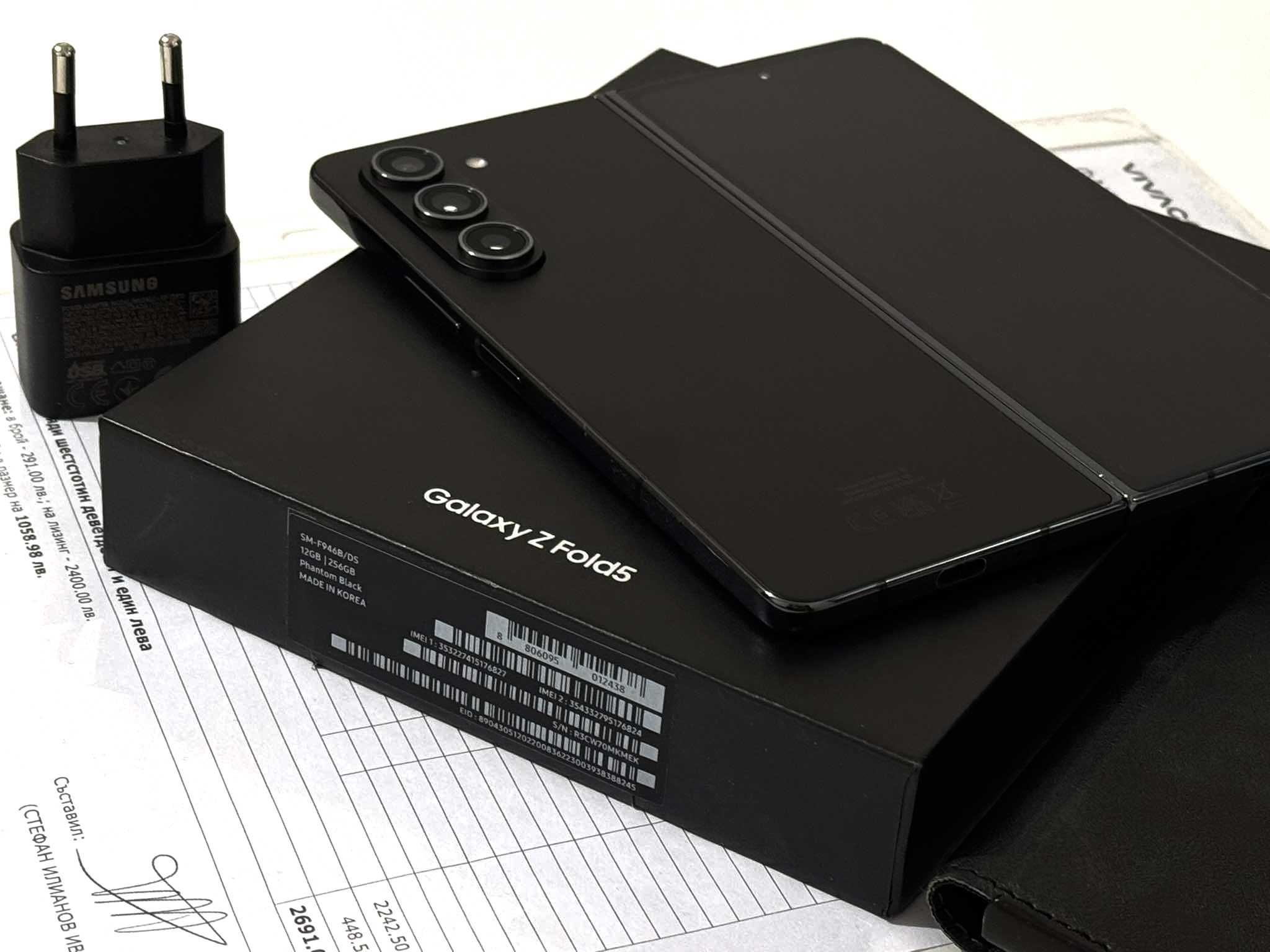 Бартер! Гаранция! Samsung Galaxy Z Fold 5 Phantom Black (Черен)