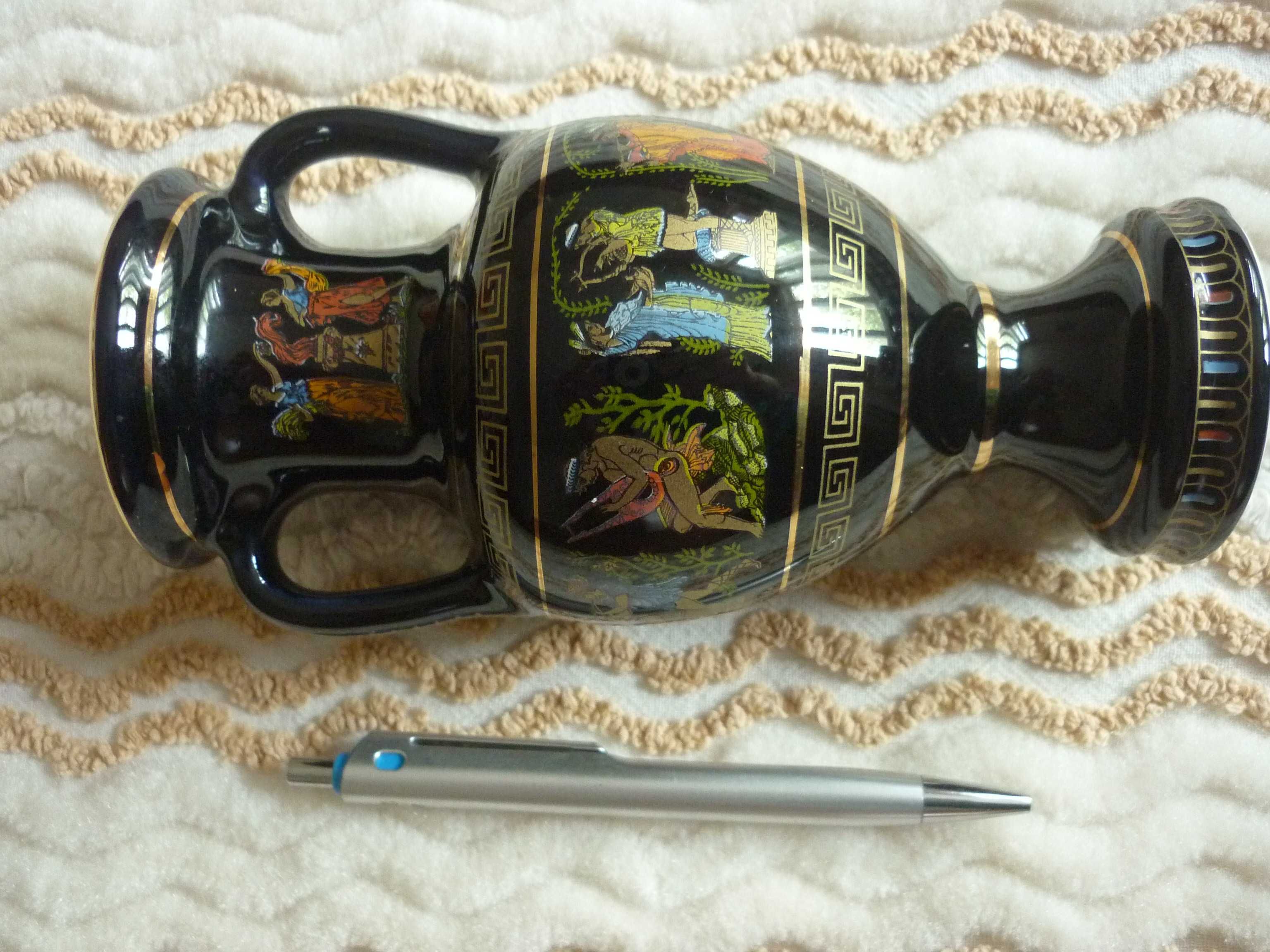 Гръцка ваза- Аdis Handmade in Greece 24.c gold