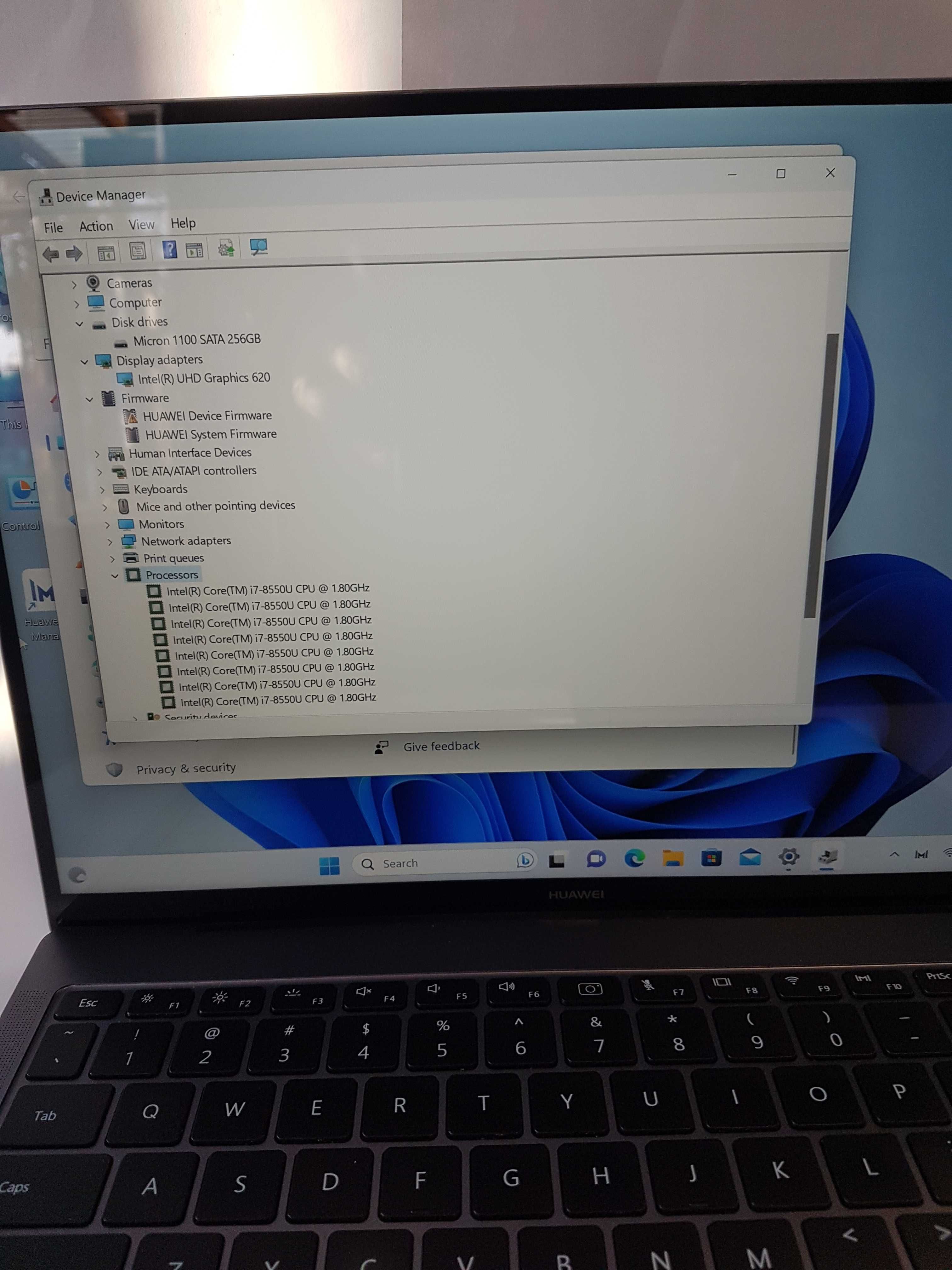 Huawei MateBook X Pro W29 Intel® Core™ i7-8550U Kaby Lake