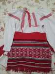 Costum traditional din 3 piese pentru fete 4-5 ani si 5-6 ani, 7-9ani